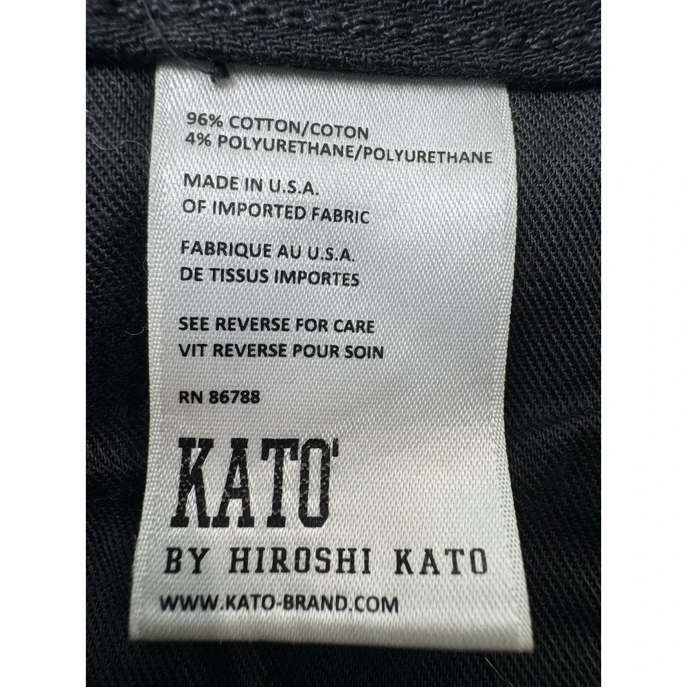 Hiroshi Kato The Scissors Slim Tapered Jeans Black Raw Made in USA Mens 34